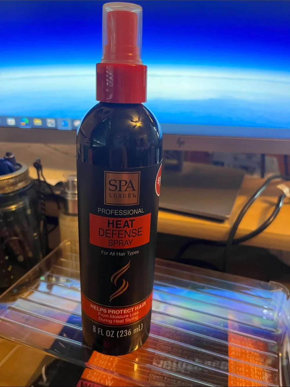 Heat Defense Spray — Orange & Black